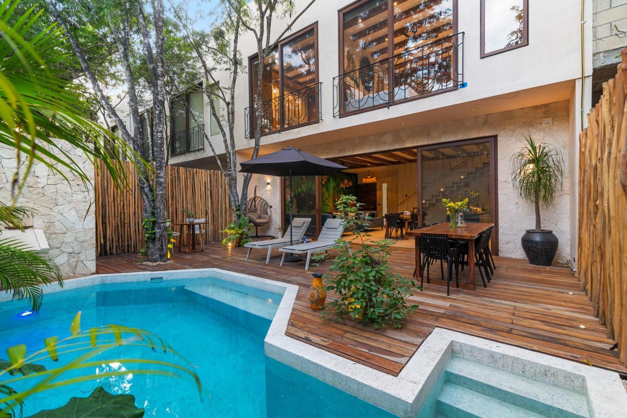 El Rey Loro - Lux 4 Bed Villa @Bluedeerتولوم المظهر الخارجي الصورة